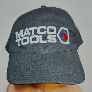 Matco Tools Hat Embroidered Strapback Baseball Cap Black Adjustable